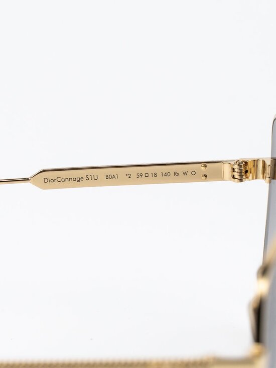 Dior Women Sunglasses Gold Grey Gradient Square Oversized DIORCANNAGE S1U B0A1 main image 3